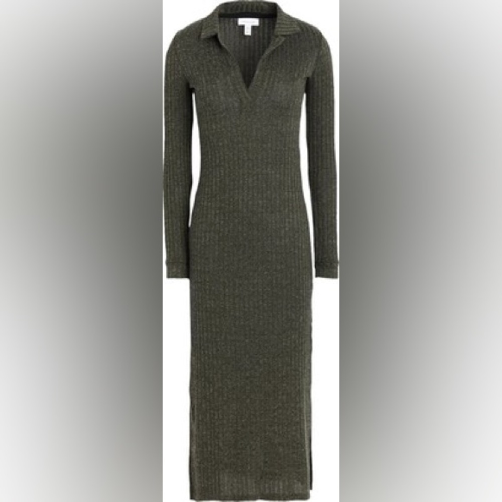 Topshop Women’s Green Mid Length Collared Dress, Size: US 4/ Small, Never worn - Picture 7 of 7